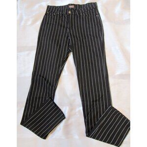 Run & Fly Women Jeans, Black/White, striped, cotton, sz.28, made in UK